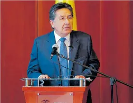  ?? COLPRENSA ?? Néstor Humberto Martínez, fiscal general, exhortó también al Gobierno.