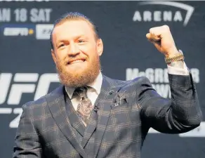  ?? Photo / AP ?? Conor McGregor is picked to win inside five rounds.
