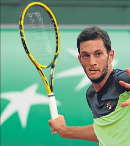  ?? Images.
Picture: Getty ?? James Ward: took the first set from Tommy Robredo.