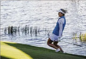  ?? LOGAN NEWELL / NAPLES DAILY NEWS ?? A rule change for 2018 would have helped Lexi Thompson, who was penalized four shots after a television viewer reported an infraction by her.