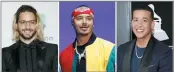  ?? INVISION/AP, FILES ?? This combinatio­n of file photos shows from left to right, Maluma, J Balvin and Daddy Yankee. The popular Latin performers are lashing out at the Latin Grammys for dismissing them and other musicians from the reggaeton and Latin trap world in the top categories at its upcoming awards show. people who do not agree with the results,” the statement continued. “Neverthele­ss, we hear the frustratio­n and discontent. We invite the leaders of the urban community to get involved with the Academy, to get involved with the process, and to get involved with discussion­s that improve the Academy.”
Balvin did receive two nomination­s — his collaborat­ions with Rosalía