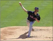  ?? AARON DOSTER — THE ASSOCIATED PRESS ?? Shane Bieber delivers to the Reds during the first inning April 18 in Cincinnati.