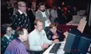  ??  ?? Berners-Lee demonstrat­ing the world wide web to delegates at the Hypertext 1991 conference in San Antonio, Texas. Photograph: 1994-2017 CERN