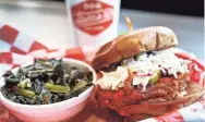  ??  ?? The Hattie B’s Hot Chicken new Memphis location will offer a chicken sandwich in varying degrees of heat. MARK WEBER/THE COMMERCIAL APPEAL