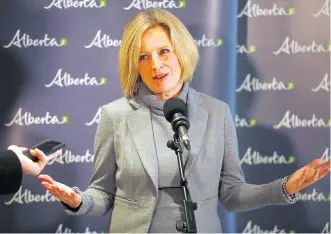  ?? DARREN MAKOWICHUK ?? Premier Rachel Notley says there is a lack of consensus within the oil industry on the best approach to dealing with limited pipeline capacity and low crude prices.