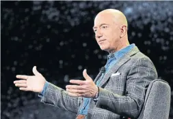  ?? JOHN LOCHER THE ASSOCIATED PRESS FILE PHOTO ?? Part of Jeff Bezos’ focus as executive chair will be to make warehouse jobs safer. He said about 40 per cent of injuries are caused by repeating motions and are more likely to happen during a worker’s first six months in the job.