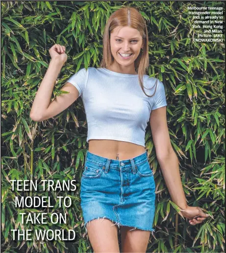 TEEN TRANS MODEL TO TAKE ON THE WORLD