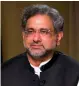  ??  ?? Shahid Khaqan Abbasi