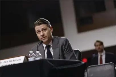  ?? TING SHEN — BLOOMBERG ?? Ben McKenzie, actor and author, speaks during a Senate Banking, Housing, and Urban Affairs Committee hearing on FTX in Washington on Dec. 14, 2022. Prosecutor­s in Manhattan revealed eight criminal counts against the FTX founder.