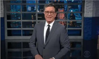  ?? Photograph: YouTube ?? Stephen Colbert: ‘Turns out, stashing top-secret government documents in the basement of your country club is, to use some technical jargon, super illegal.’