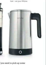  ??  ?? Smarter’s coffee machine aims to make the perfect fuel – via your iPhone.