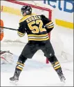  ?? STUART CAHILL / BOSTON HERALD FILE ?? Bruins forward Sean Kuraly was the first player to land on the COVID protocols list on Thursday, then on Friday was joined by four other players.