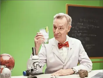  ?? SodaStream ?? Bill Nye touts the planet-saving virtues of SodaStream, which will promote its product with an ad involving the borough of Mars during the Super Bowl on Sunday.