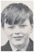  ??  ?? Belfast boy: Joe Cushnan as a young school pupil