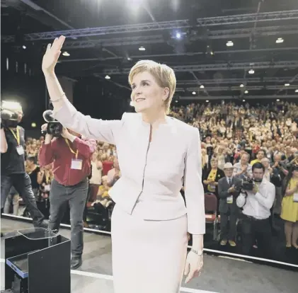  ??  ?? 0 Nicola Sturgeon has hailed the ‘transforma­tional potential’ of her childcare plans