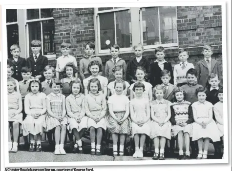  ??  ?? A Chester Road classroom line-up, courtesy of George Ford.