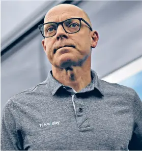  ??  ?? Isolated: Dave Brailsford has been left exposed by Sky’s decision to drop backing