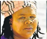  ??  ?? TRAINEE SANGOMA: Ntombizoli­le Fayindlala, 49