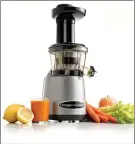  ??  ?? Omega Silver Slow Speed Vertical Juicer, $614.99 at Macys.com. (Omega)