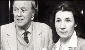 ??  ?? DEEP PASSION: Dahl with his second wife, ‘Liccy’, in 1987. The couple had married in 1983.