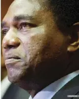  ??  ?? Mr Hichilema