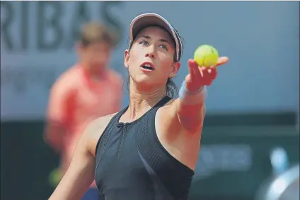  ?? FOTO: ALFONSO JIMÉNEZ ?? Garbiñe Muguruza debuta hoy ante Sloane Stephens en el partido que cerrará el programa en la pista Manolo Santana