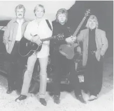  ?? | SUN- TIMES LIBRARY ?? Ray Thomas ( from left) with fellow 1990s members of The Moody Blues Justin Hayward, John Lodge and Graeme Edge.