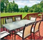  ??  ?? Make sure the deck is ready for outdoor living with a fresh coat of paint or sealant.