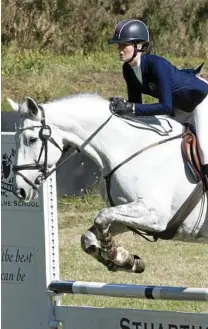  ?? Photo: Nev Madsen ?? YOUNG STAR: Tara Wilkinson competes on Harmony Hills Fabio during an event last year.