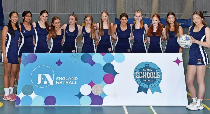  ?? ?? ●●The King’s School’s under-14 netball team came fourth in the National Schools’ Netball Finals
