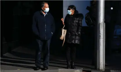  ??  ?? Khandasamy (left) and Kumuthini Kannan arrive at the supreme court in Melbourne in late June. They have been jailed for keeping a Tamil woman as a slave for eight years. Photograph: James Ross/AAP