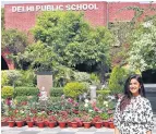  ?? PHOTOS: DHRUV SETHI/HT ?? Nimrat Kaur at the premises of her alma mater, Delhi Public School (Noida)