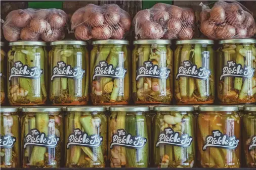  ??  ?? THE PICKLE JAR in Jaffa: ‘Very cucumber pickle-centric.’