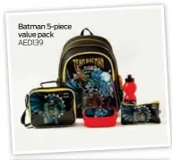  ?? ?? Batman 5-piece value pack AED139