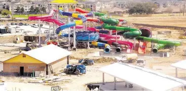  ?? Eddy Matchette / For the Chronicle ?? The constructi­on of the “Typhoon Texas” waterpark in Katy is nearing completion. The park is seeking applicants to fill job openings. The park is scheduled to open May 28.