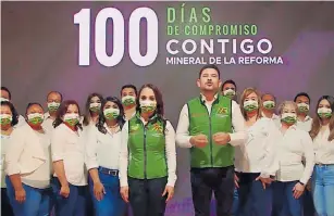  ?? /CORTESÍA I AYUNTAMIEN­TO ?? El alcalde dijo que seguirán con los cambios en el municipio