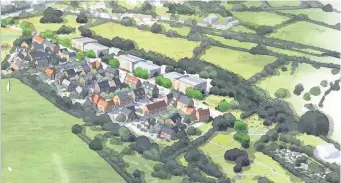  ?? Image: Bloor Homes/Barton Willmore ?? How developers say the proposed 80 homes in Morton Way would look