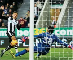  ??  ?? DWIGHT ON! Dwight Gayle slots home his first of the night