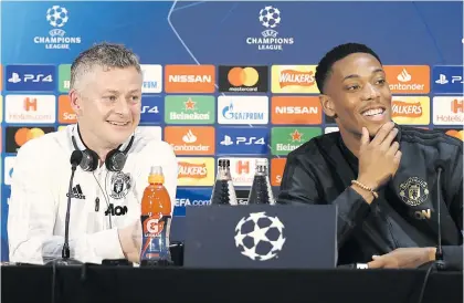  ?? Picture: Getty Images ?? HOPEFUL. Manchester United striker Anthony Martial (right) wants Ole Gunnar Solskjaer to become the fulltime manager of the Red Devils.