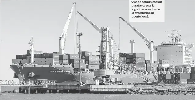  ??  ?? Todos los consultado­s destacaron la potenciali­dad del puerto de Bahía Blanca como un motor clave de desarrollo regional.