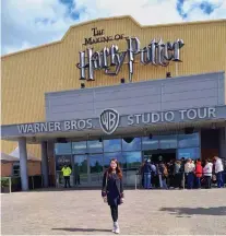  ??  ?? MAKING OF HP. Lo and behold, the actual studio where the magic started! See those people behind me? They can’t just slytherin without a security check. Ticket price for children (5 to 15 years old). £27