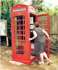  ??  ?? Jean-luc Bénard, a retired photograph­er, has so far spent £30 fixing the phone box