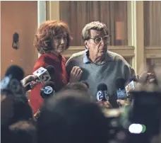  ?? ATSUSHI NISHIJIMA/HBO ?? Joe Paterno (Al Pacino) and his wife, Sue (Kathy Baker), find themselves under siege when the vaunted Penn State football program is felled by a child-sex scandal.