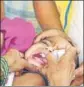  ??  ?? The contaminat­ion of 1.5 lakh vials of oral polio vaccine by type2 polio virus believed to be long gone, has put India’s poliofree status at risk.