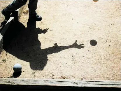  ?? Chronicle file photo ?? Bocce ball leagues allow participan­ts to play a sport as well as socialize and hangout for a drink or a snack. Major League Bocce meets on Tuesdays and Wednesdays in the Inner Loop area.