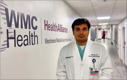  ?? TANIA BARRICKLO-DAILY FREEMAN ?? Dr. Falak Shah, the Director of Cardiac Catherizat­ion Laboratory at HealthAlli­ance hospital in Kingston, N.Y.