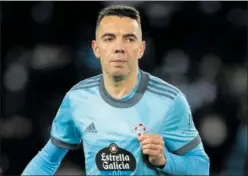  ?? ?? Iago Aspas, durante un partido con el Celta.