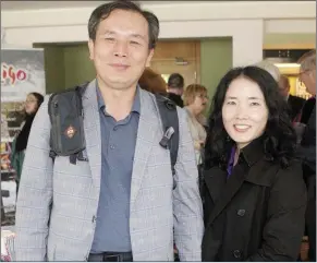  ??  ?? The Yeats Summer School regularly attracts visitors from overseas like Ko and Jooh Seog from Korea who travelled from Korea a number of years ago.