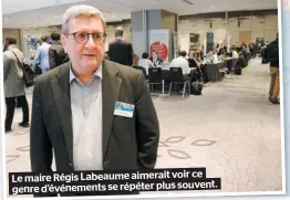  ??  ?? Le maire Régis Labeaume aimerait voir ce genre d’événements se répéter plus souvent.