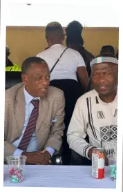  ?? ?? Kgosi Sipho Benjamin John David Ntshingane (left) has been elevated to Deputy senior Tribal Authority